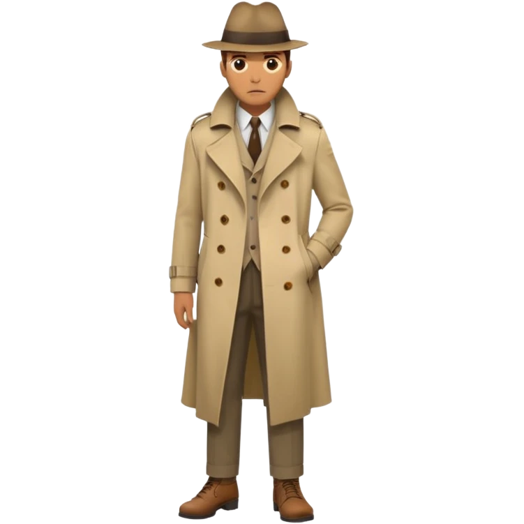 Detective looking man with broken foot emoji