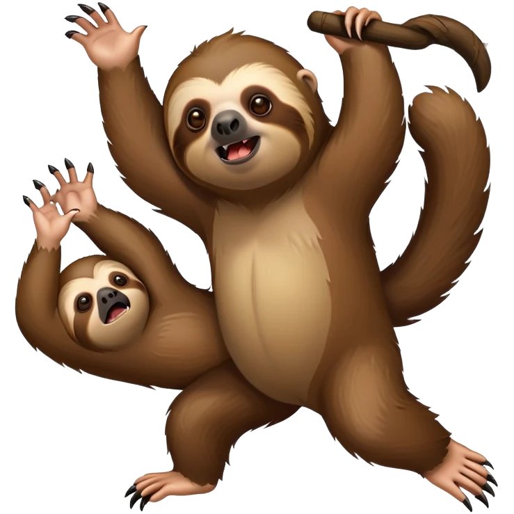 Sloth killing a monkey  emoji