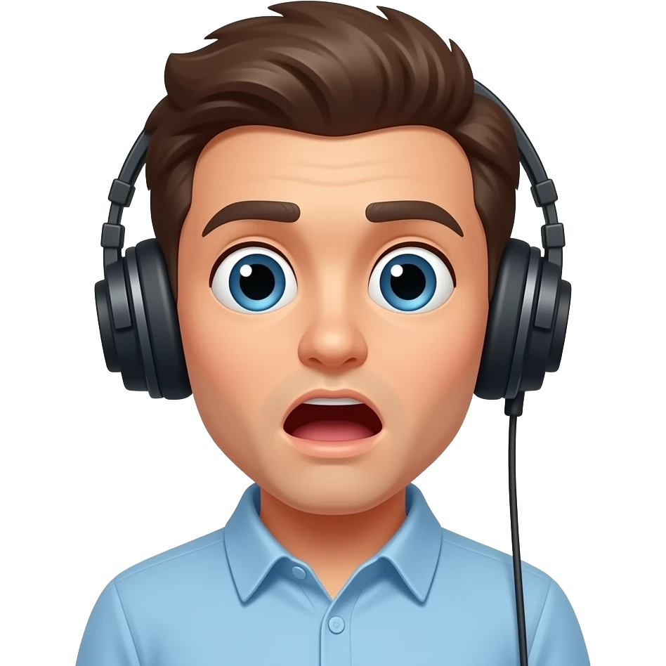 ايموچى متفاجئ بصوت emoji