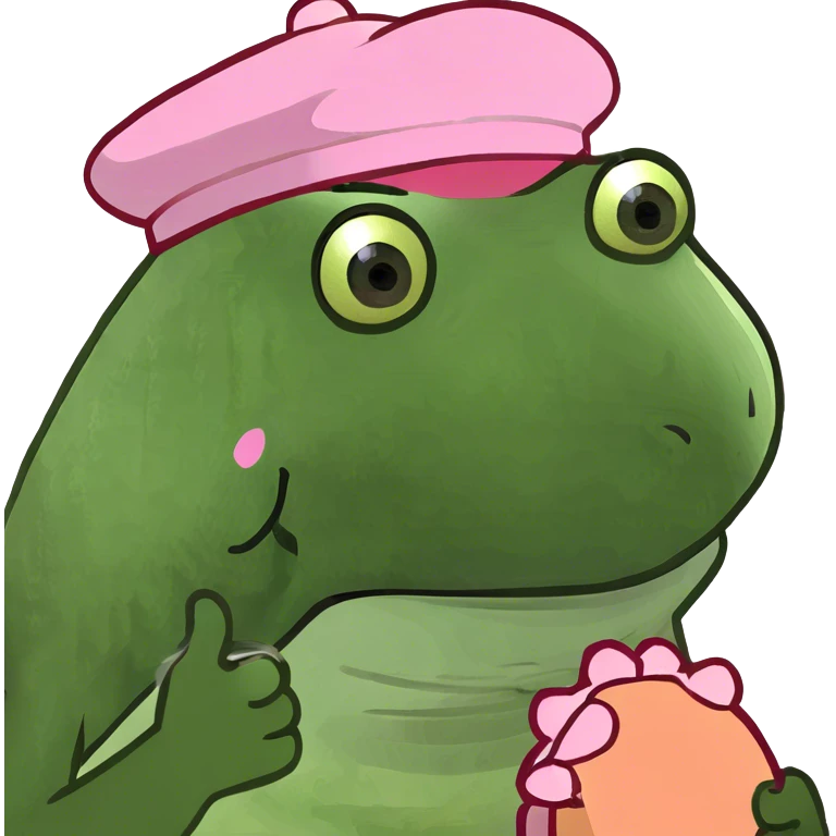 Pink palm puff emoji