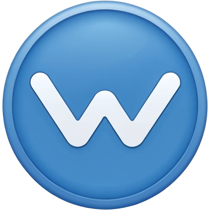 A blue circule whit a white tick in the medium emoji