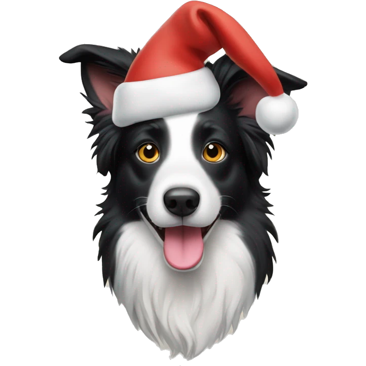 Border collie Christmas  emoji