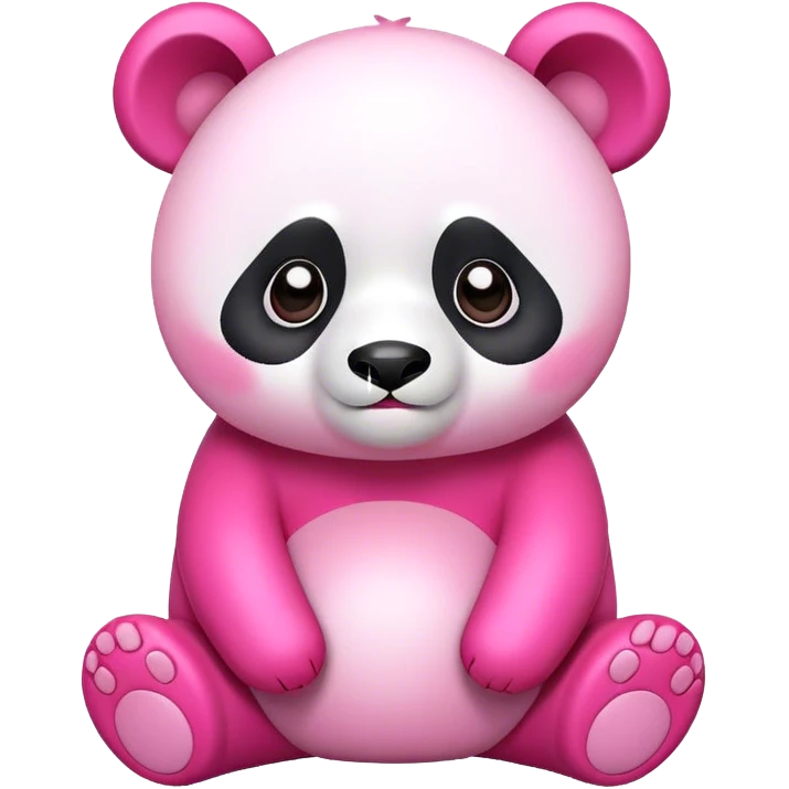 Pink panda emoji
