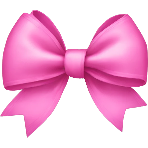 Pink bow  emoji