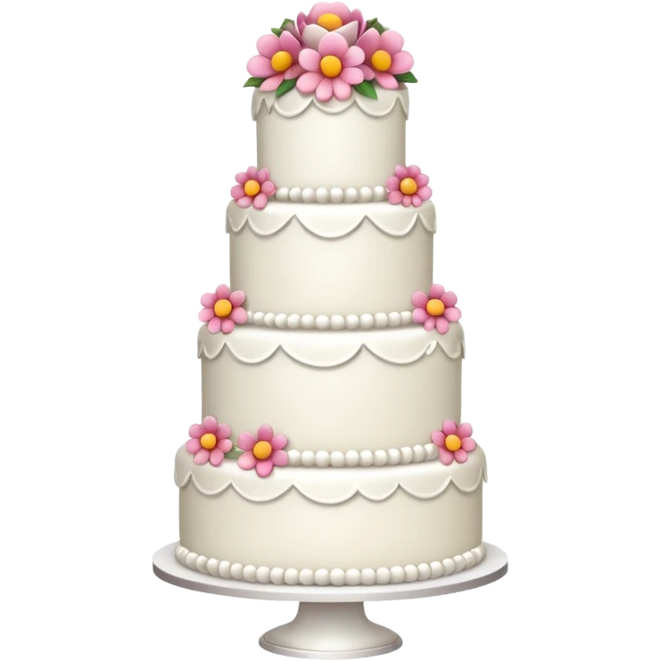 white wedding cake emoji