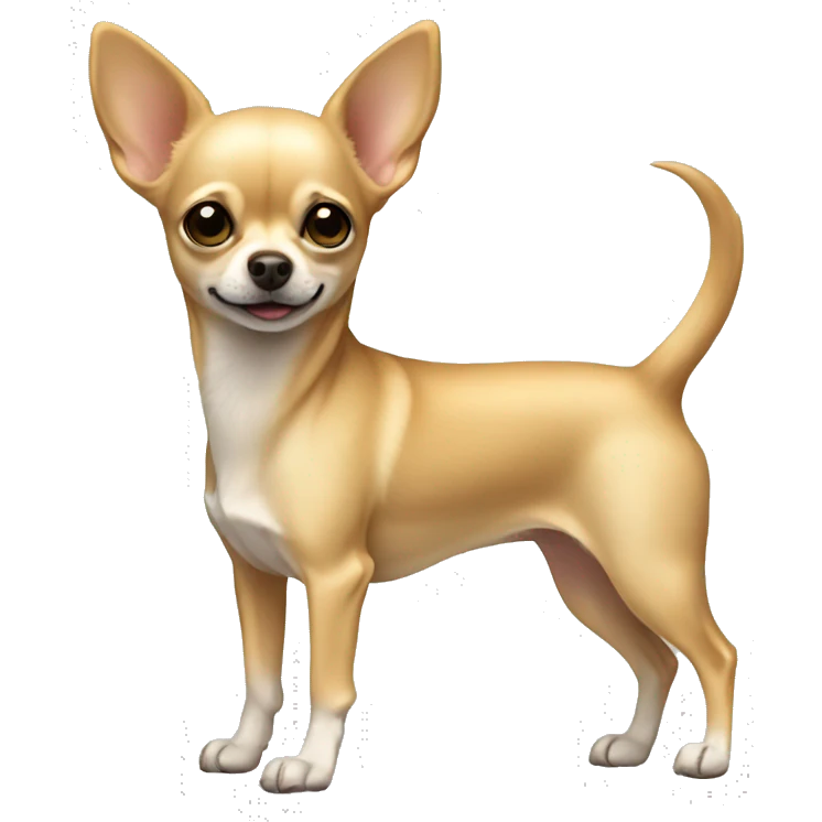 Full-length beige Chihuahua emoji