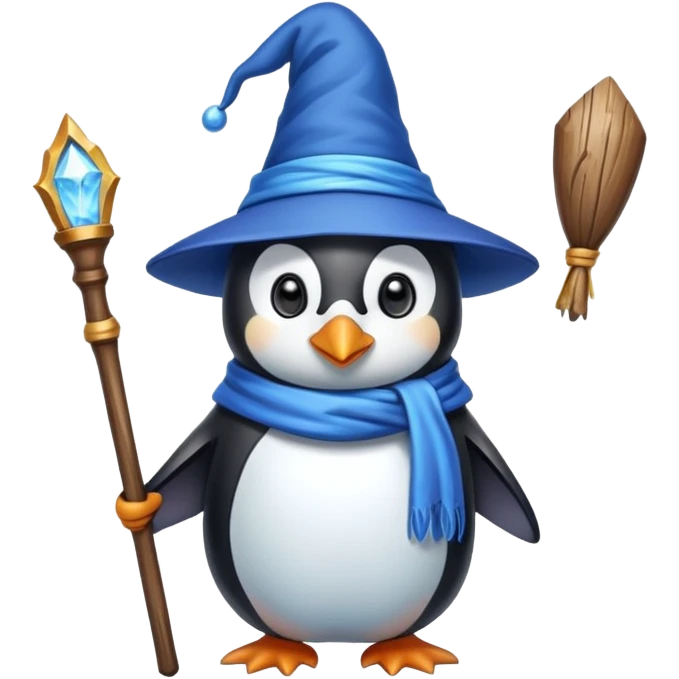 Penguin Wizard emoji
