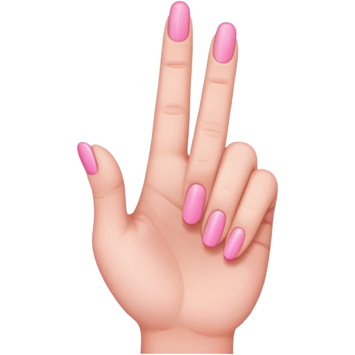 Pink middle finger  emoji