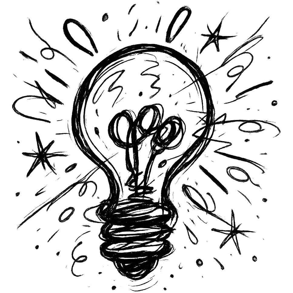 quirky lightbulb emoji