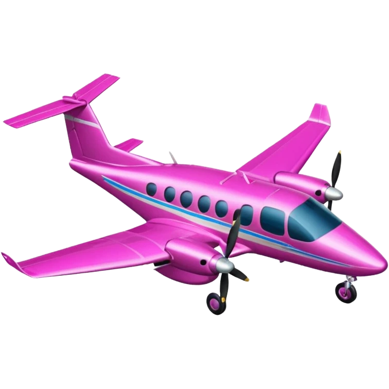 tiny pink (RGB: 220, 20, 120) tapered wing turboprop aircraft emoji