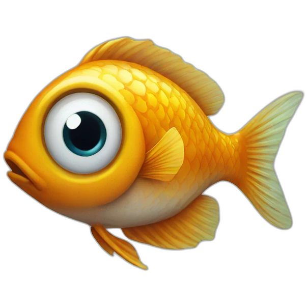 Fish with big eyes emoji
