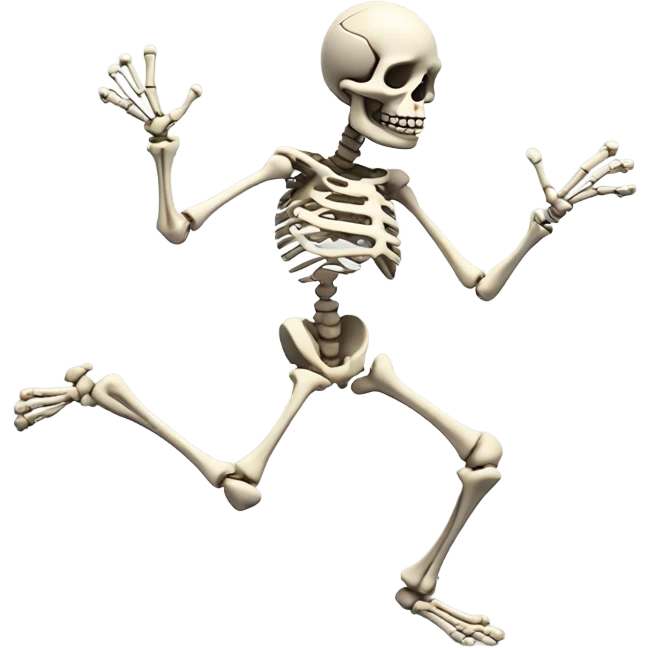 Dancing skeleton emoji