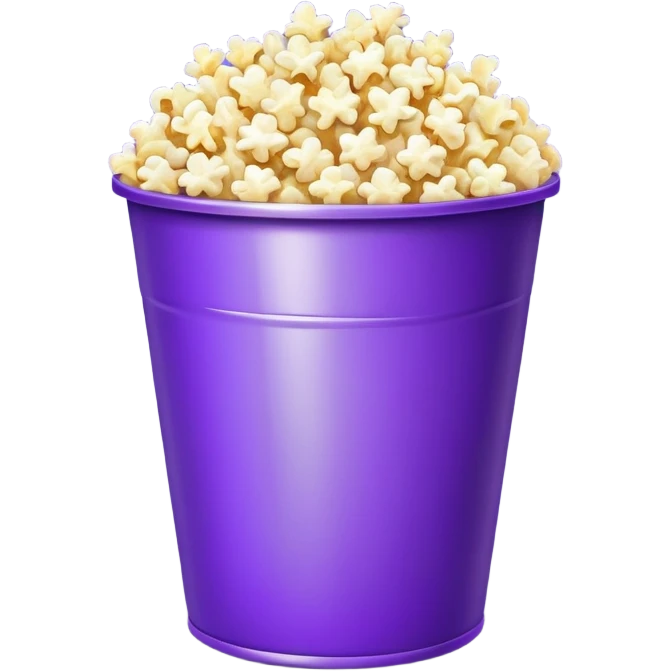 Purple popcorn bucket  emoji