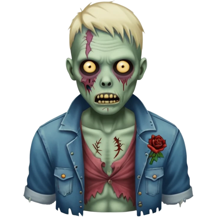 zombie with tattoo emoji