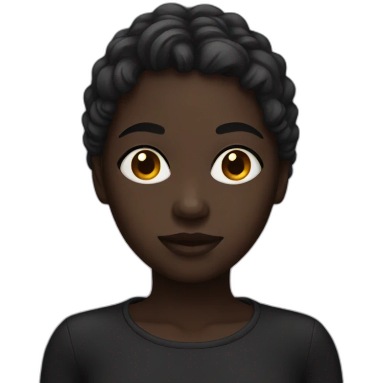 dark girl emoji