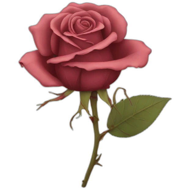 Wilted rose emoji