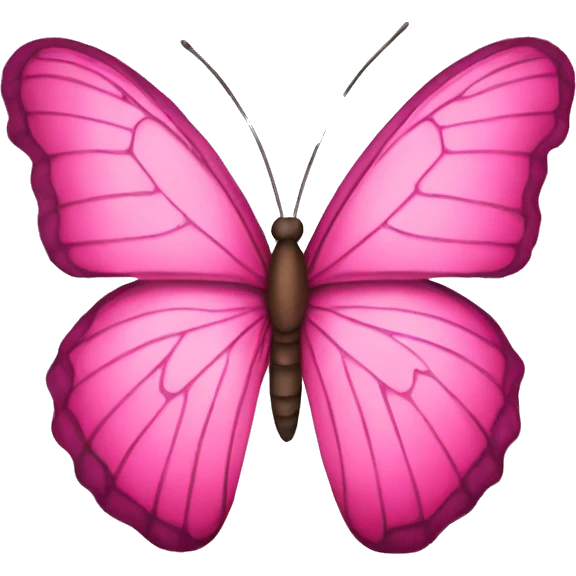 Pink butterfly  emoji