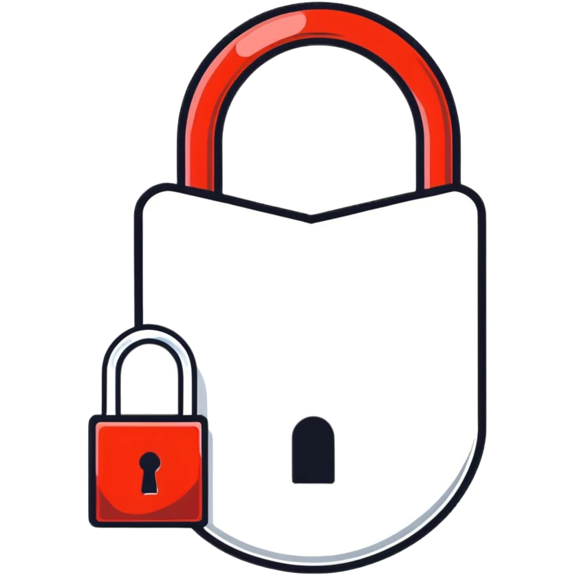 padlock with heart shape emoji