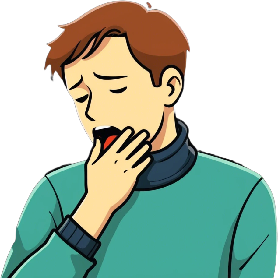 Man chocking himself emoji