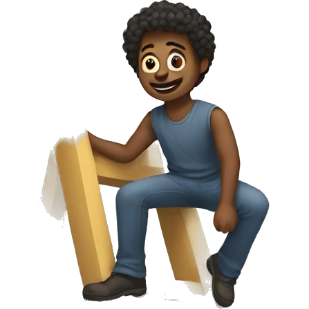Seth on a ladder emoji