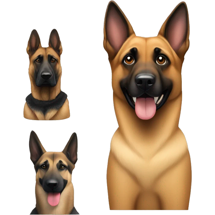 malinois dog and german shepherd dog emoji