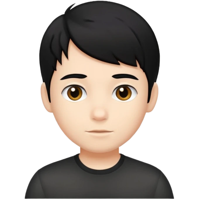 really white boy with black hair emoji