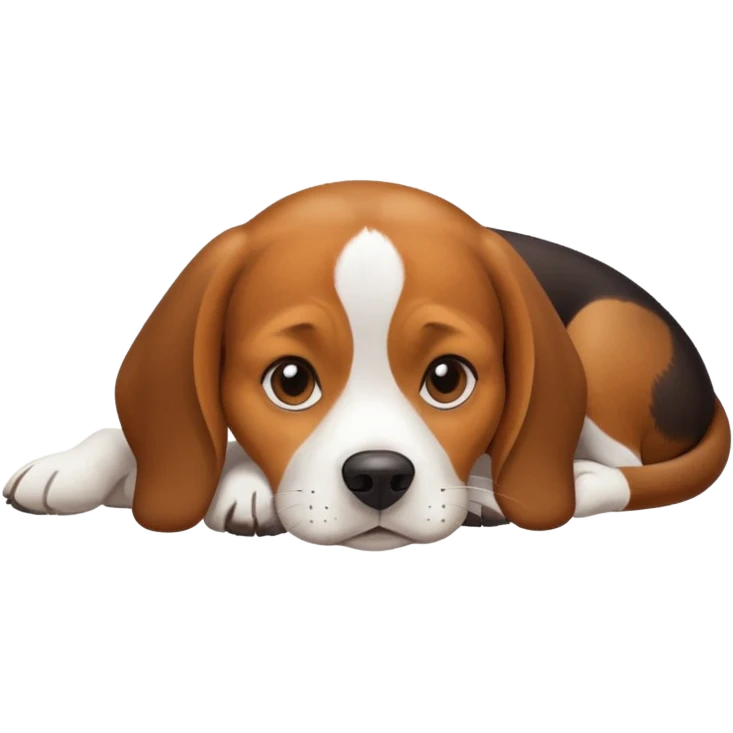 Beagle dog resting emoji