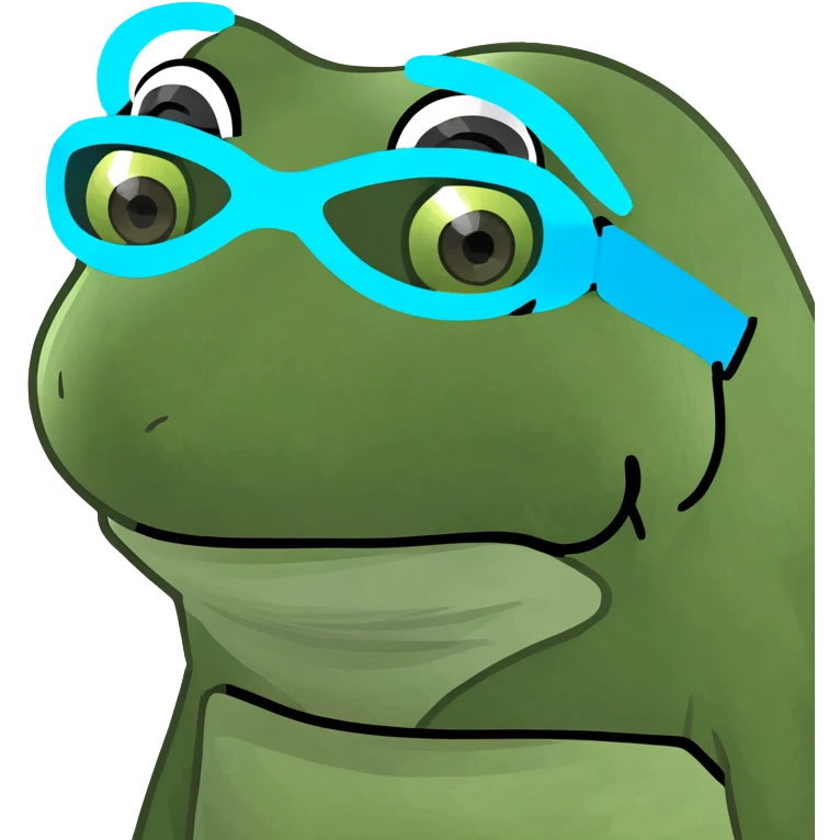 Aqua dive swim mask emoji