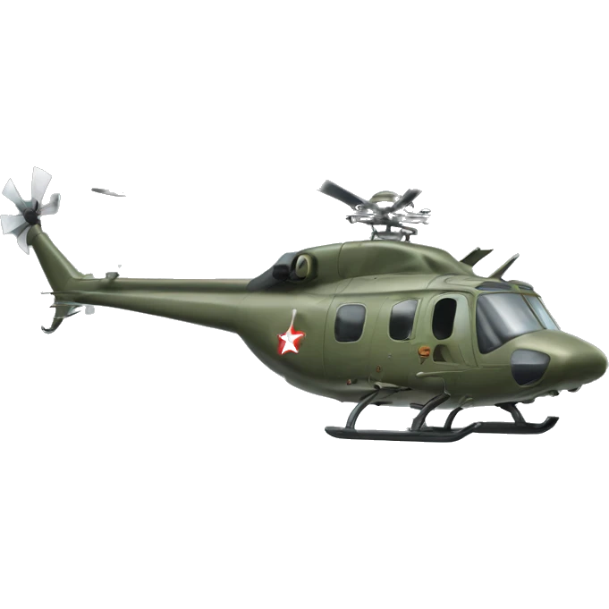 Militær helikopter  emoji