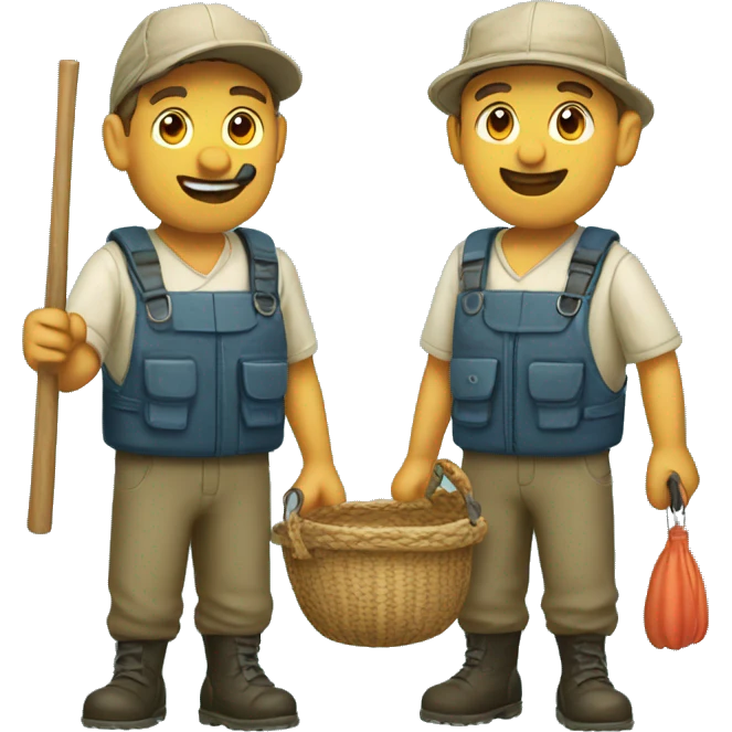 two fishermen emoji