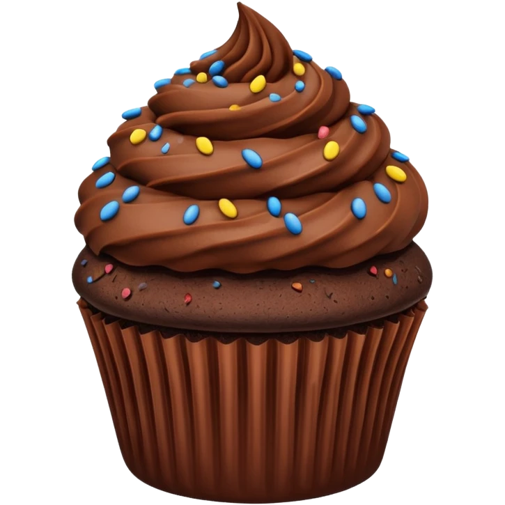 chocolate cupcate emoji