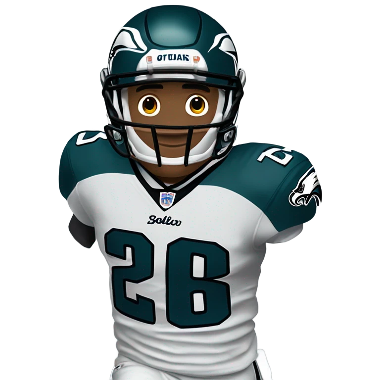 Saquan Barkley eagles player number 26 emoji