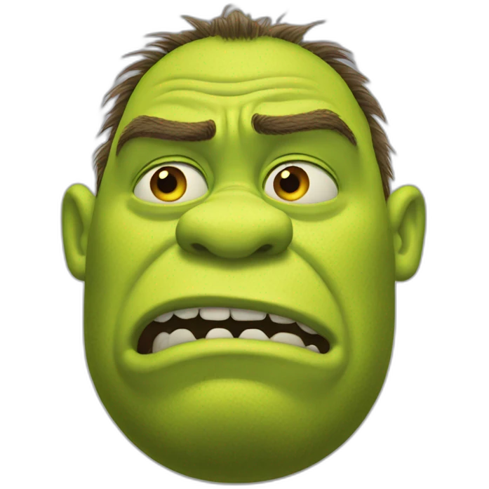depressed shrek emoji