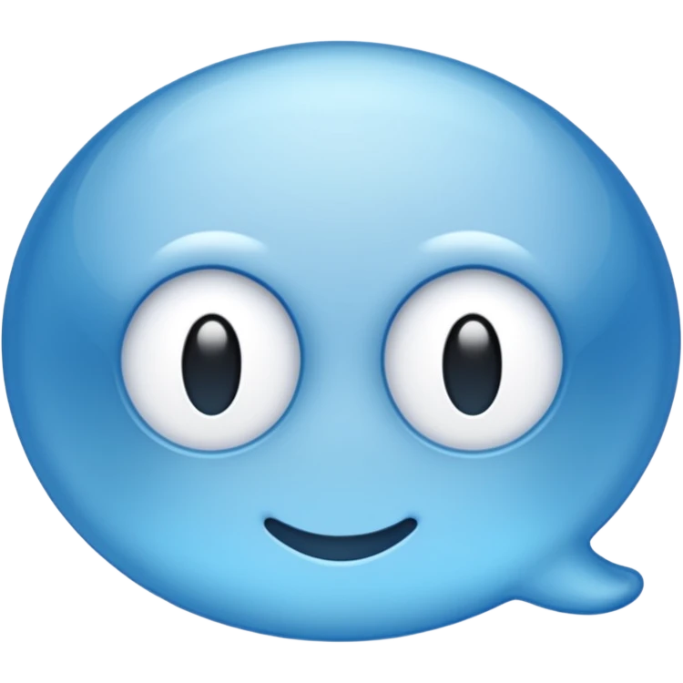 bulle de messagerie sans visage emoji