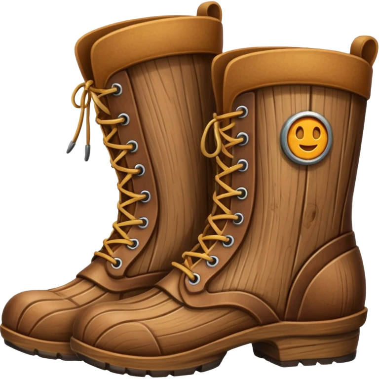 wood boot emoji