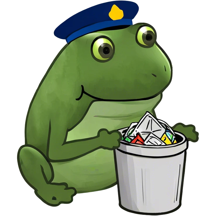 Poo in trash can  emoji