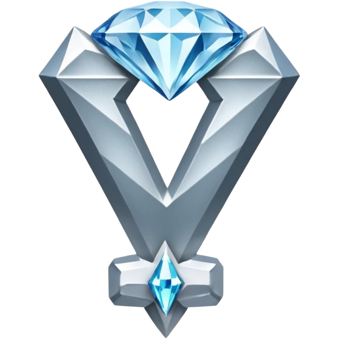 The official "2" from the Smite 2 logo but in a "Diamond" texture. emoji