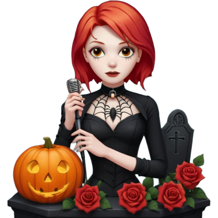 Chris motionless  🕸🦇🎃🥀⚰️🖤🪦🎶🎤👩‍🦰 emoji