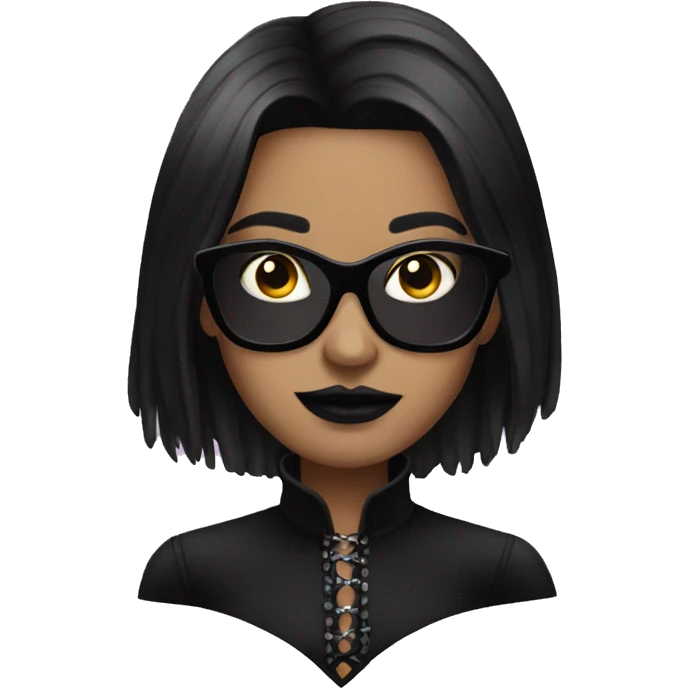 Goth hollywood model emoji