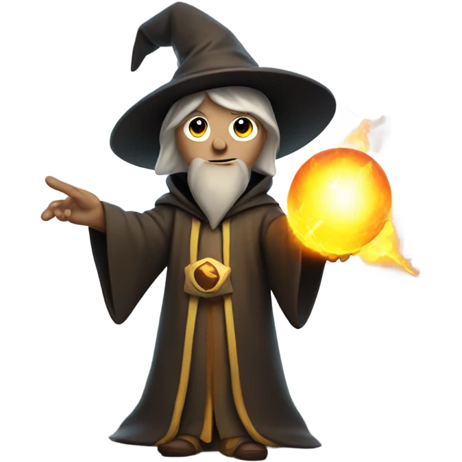 wizard holding a bomb emoji