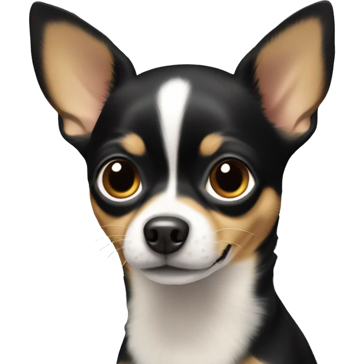 Chihuahua black and tan short hair emoji