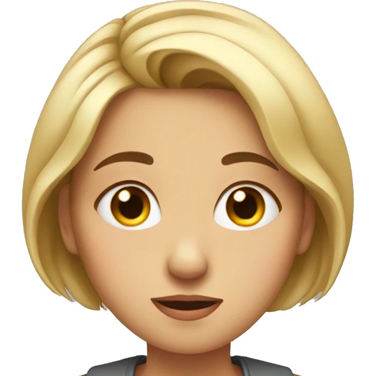 Girl rolling eyes emoji