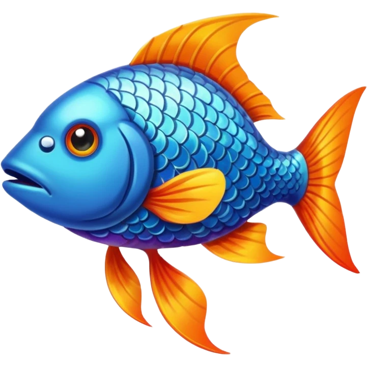 poisson qui pêche emoji