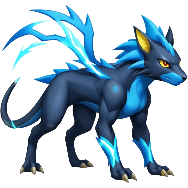 Manectric-Luxray-Draco-Fakémon-hybrid-creature (full body), 4 legs emoji