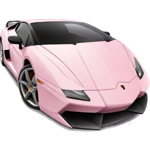light pink car Lamborghini  emoji