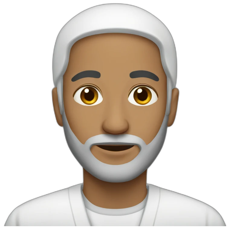 A white muslim man  emoji
