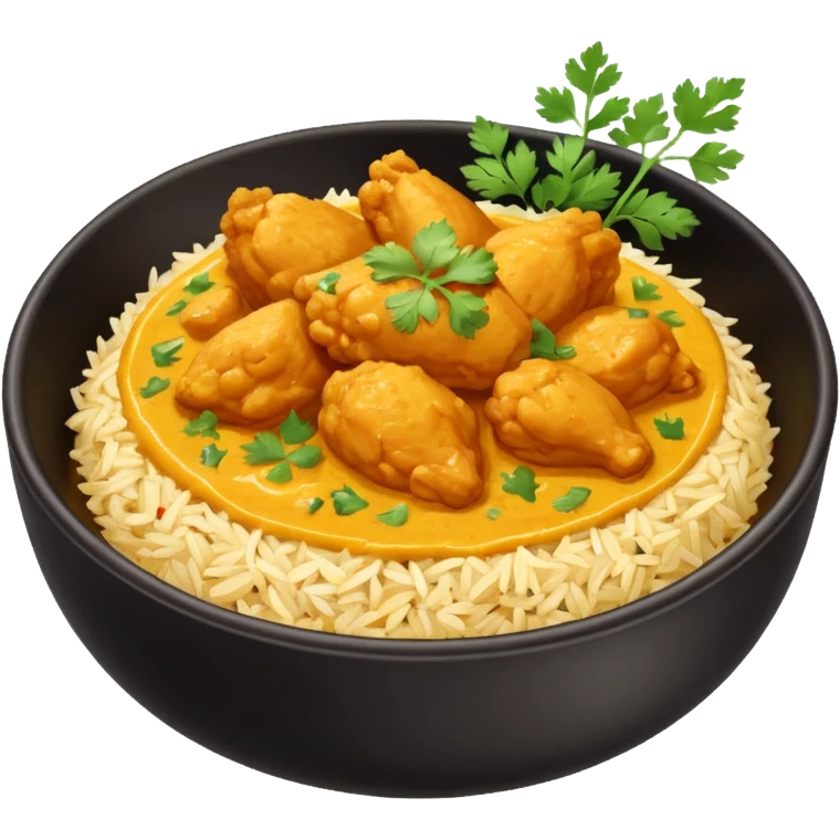 Riso basmati con pollo al curry emoji
