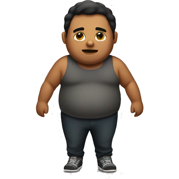 A guy fat emoji