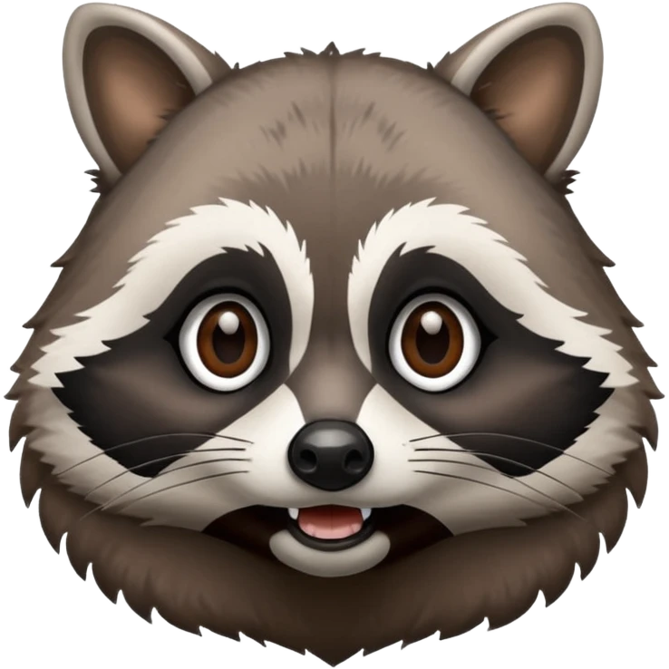 Eye roll raccoon emoji
