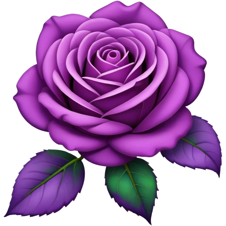 Purple rose emoji